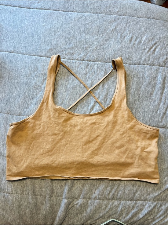 American Eagle Outfitters Tops - American Eagle Outfitters Cropped Tank in Camel Brown | Women’s XXL